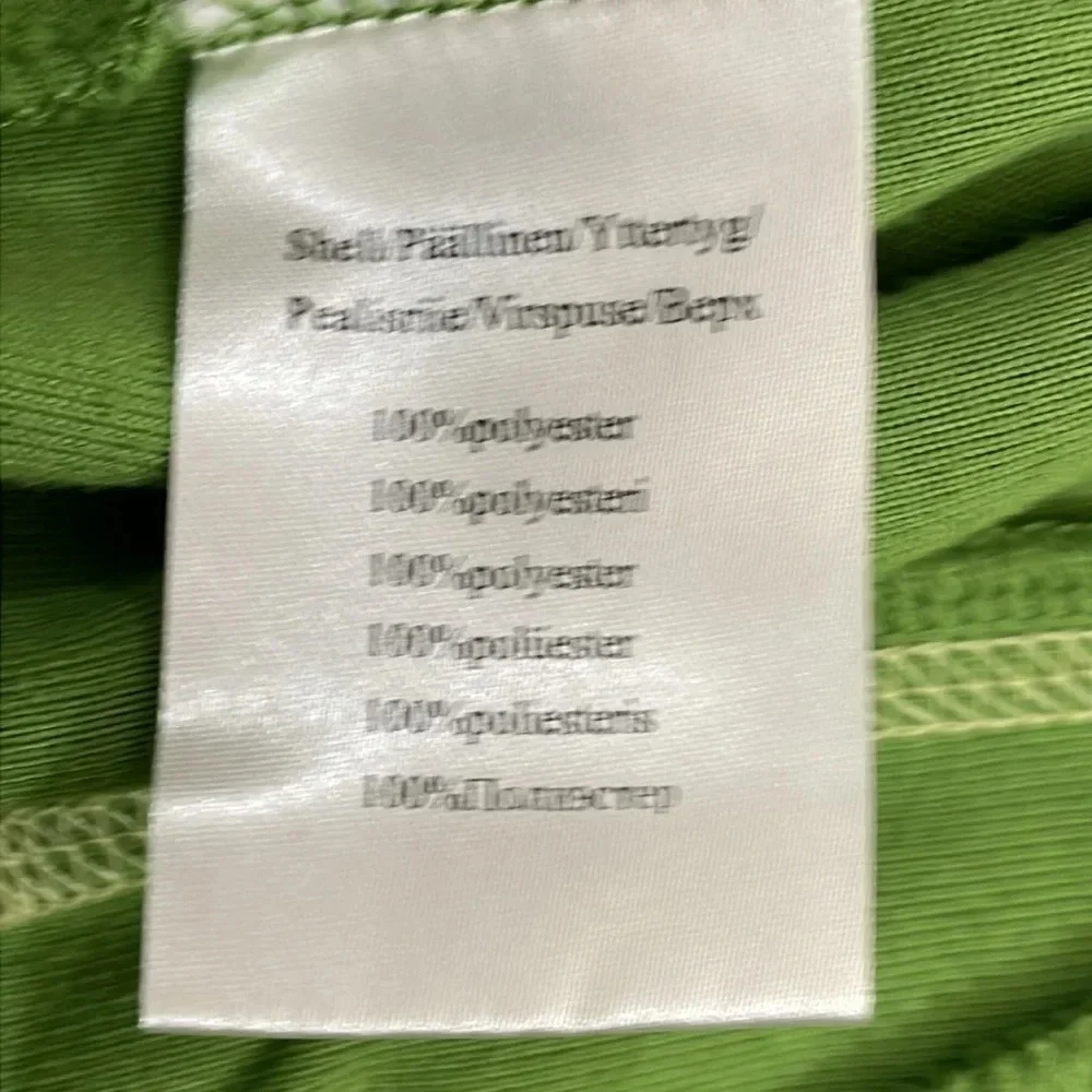 Creblet Full Zip Fleece Jacket Green Black Size 42